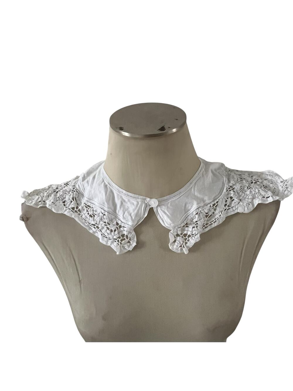 Vintage White Lace Collar Wmns OS Coquette Cottagecore Prairie